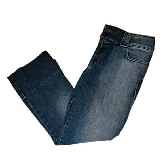 Gap Women's Size 10 Blue Low Rise Cropped Stretch Jeans 30x26 - Picture 1 of 6